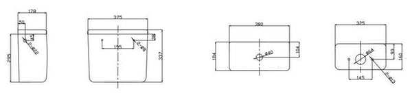 Go Van Marcke Volga + réservoir avec méchanisme de chasse d'eau Geberit