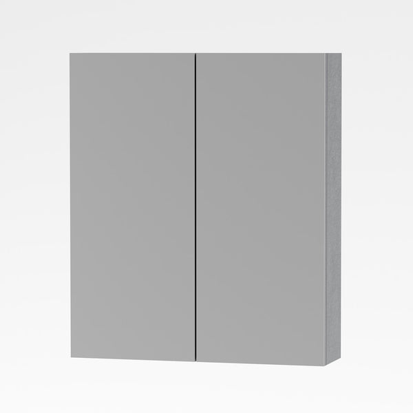 ALONI SALLY ARMOIRE MIROIR, 2 PORTES (60X70CM) - COULEUR ALUMINIUM