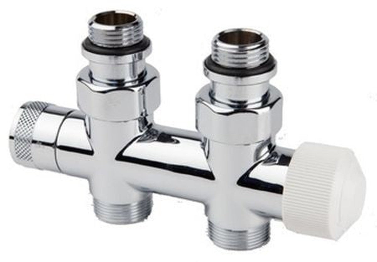 STRAIGHT CHROME DESIGN VALVE BODY 3/4'' EK 1/2'' M30