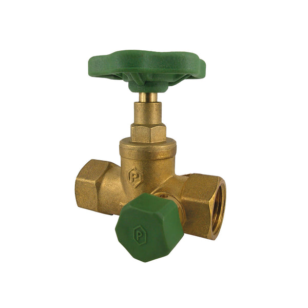 ROBINET ARRET A PURGEUR MODELE DROIT 1/2