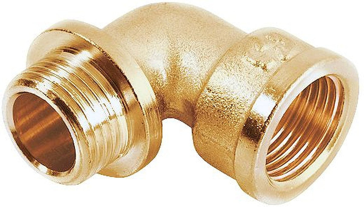 Haakse messing koppeling 3/4" MV