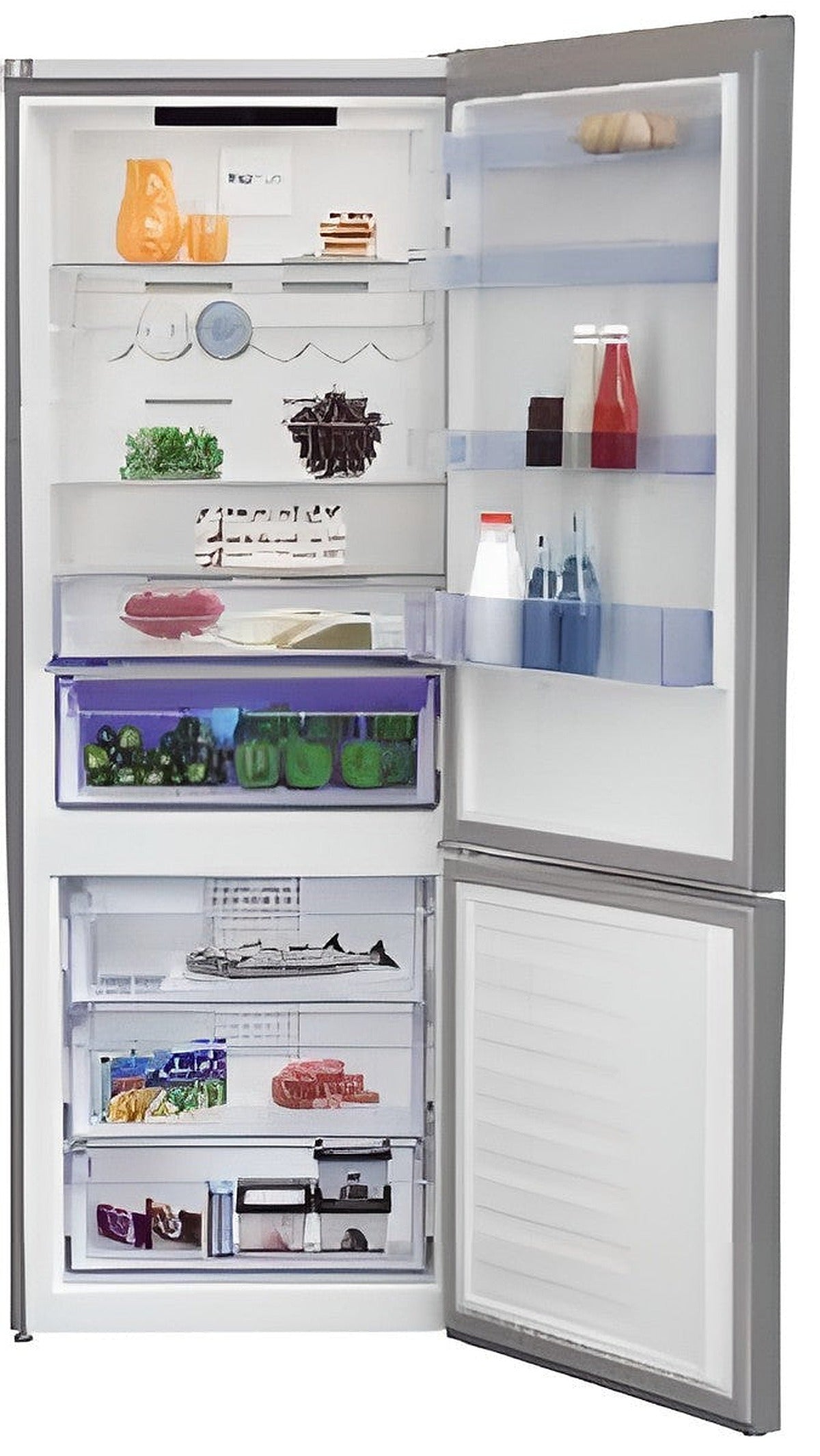 Combi full No Frost Inox **** 192 x 70 x 74,5cm - NeoFrost™ dual cooling - Inox