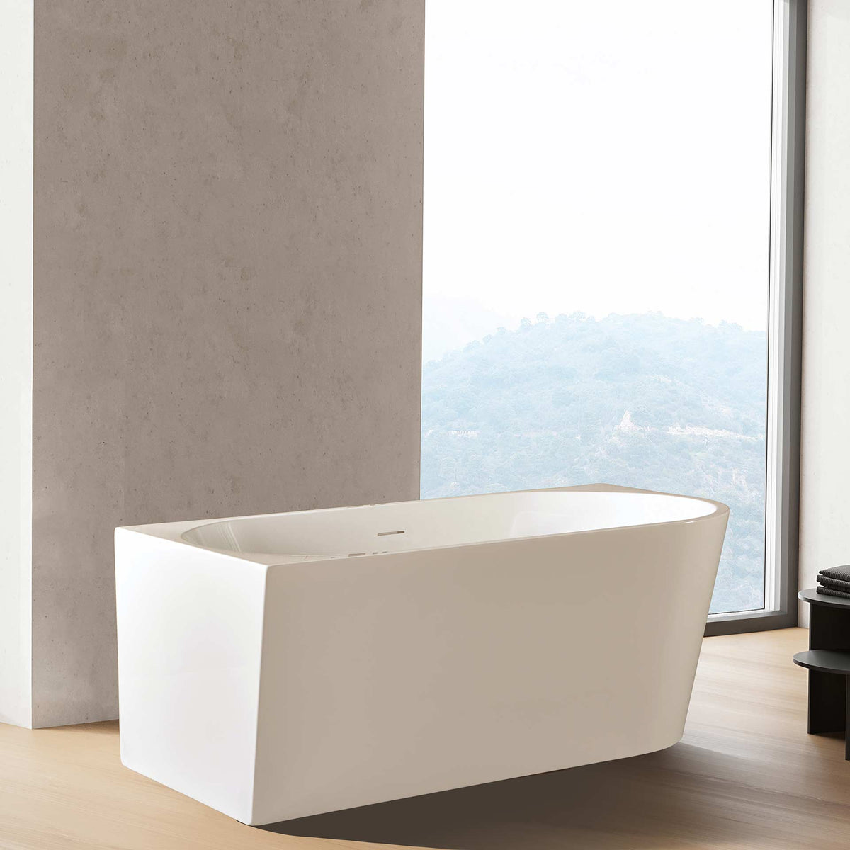 Left corner bathtub - Aloni 180x80x58 cm white
