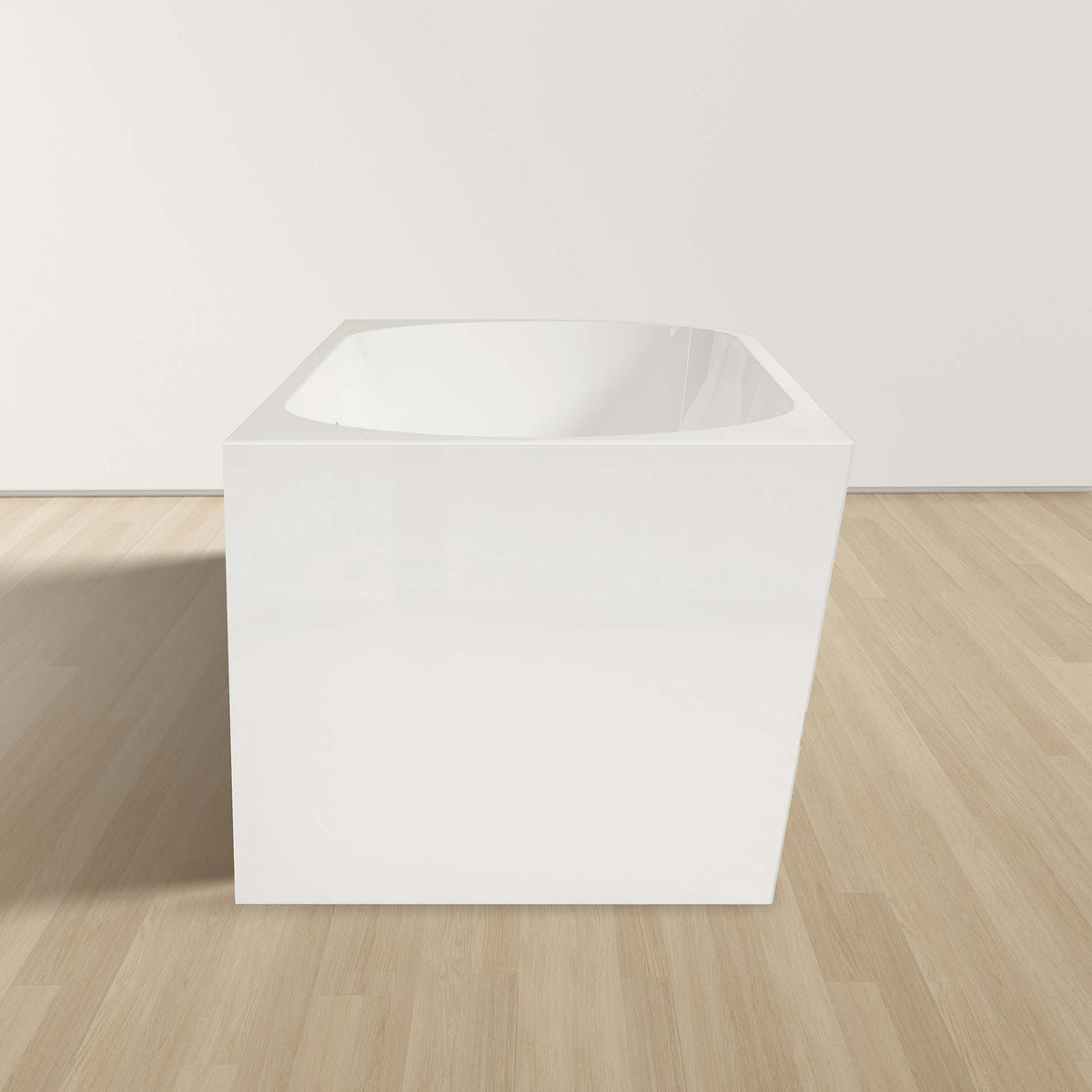 ALONI BAIGNOIRE D'ANGLE - GAUCHE - AVEC SET D'EVACUATION ET BONDE CLIC-CLAC - ACRYLIQUE - 180X80X58 CM - BLANC BRILLANT