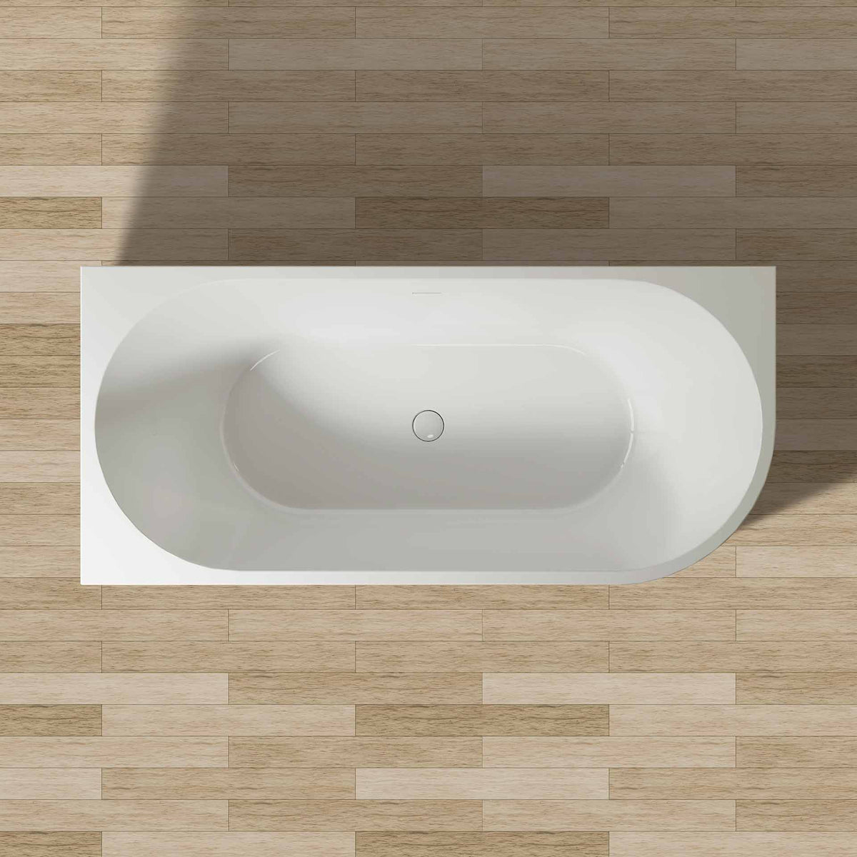 Left corner bathtub - Aloni 180x80x58 cm white