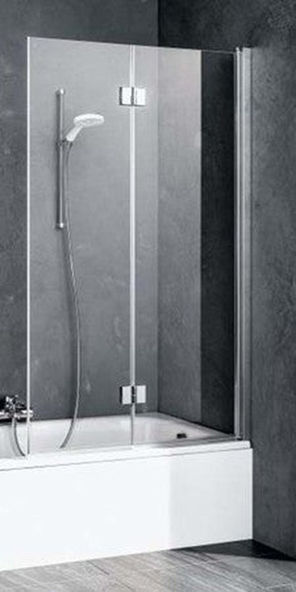 Kermi Liga pare-bain pliante 2 parties 1200x1500 mm droite mat