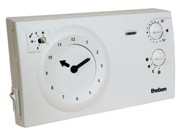 Thermostat à horloge + interrupteur apparent 2 x 1.5V 24 heures / 7 jours 1 + 1NO 10A
