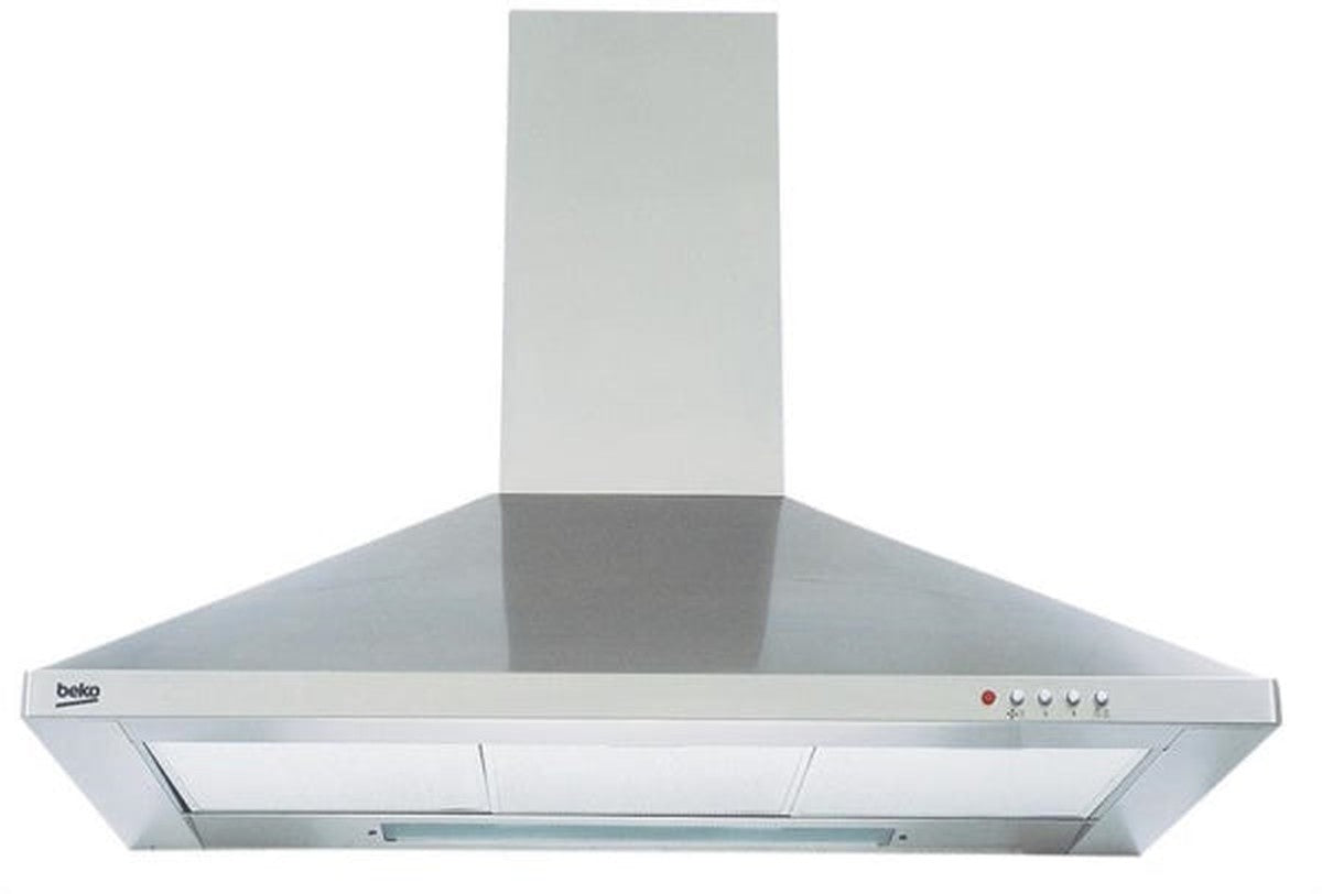 Decoratieve afzuigkap 90 cm RVS 1 motor
