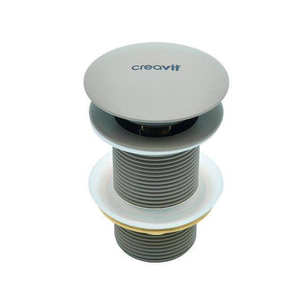 CREAVIT BONDE CLIC-CLAC 5/4" - AVEC TROP-PLEIN - GRIS FROID