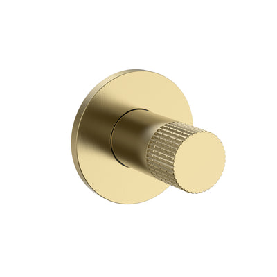 STRIA ROBINET DE BIDET – EAU FROIDE – BOUTON AVEC STRUCTURE STRIÉE RAFFINÉE – OR BROSSÉ (PVD)