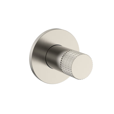STRIA ROBINET DE BIDET – EAU FROIDE – BOUTON AVEC STRUCTURE STRIÉE RAFFINÉE – ACIER INOX BROSSÉ