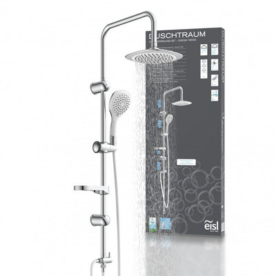 DXLD60087CS DUSCHTRAUM Regendouche set, chroom/wit