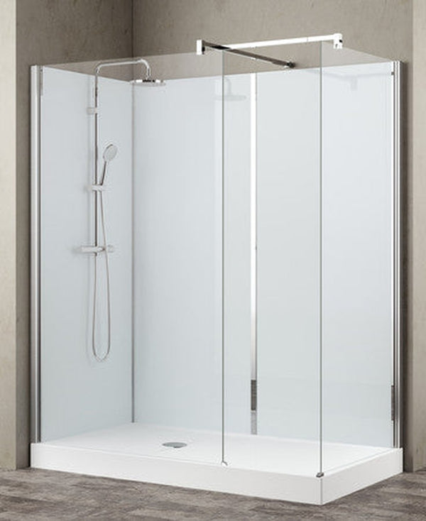 Van Marcke Collection Vidrio Walk-Inn 170x70cm receveur blanc siphon D90