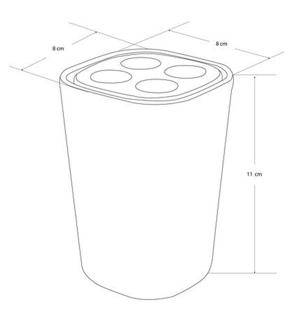 Van Marcke Collection Natural Pura gobelet 110x80x80mm céramique blanc
