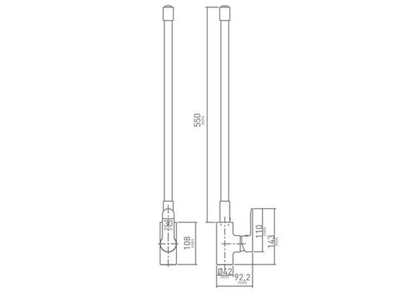 GO by Van Marcke Play mitigeur évier monocommande bec rouge économiseur chromé