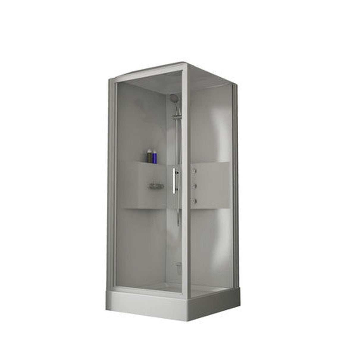 Van Marcke Lilou Hamam Hydro+Steam polystyrene pivot shower cabin