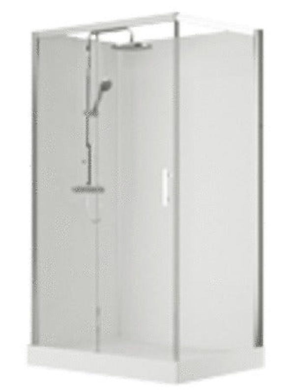 Van Marcke Vidrio cabine de douche à gauche 1200x900mm avec porte coulissante