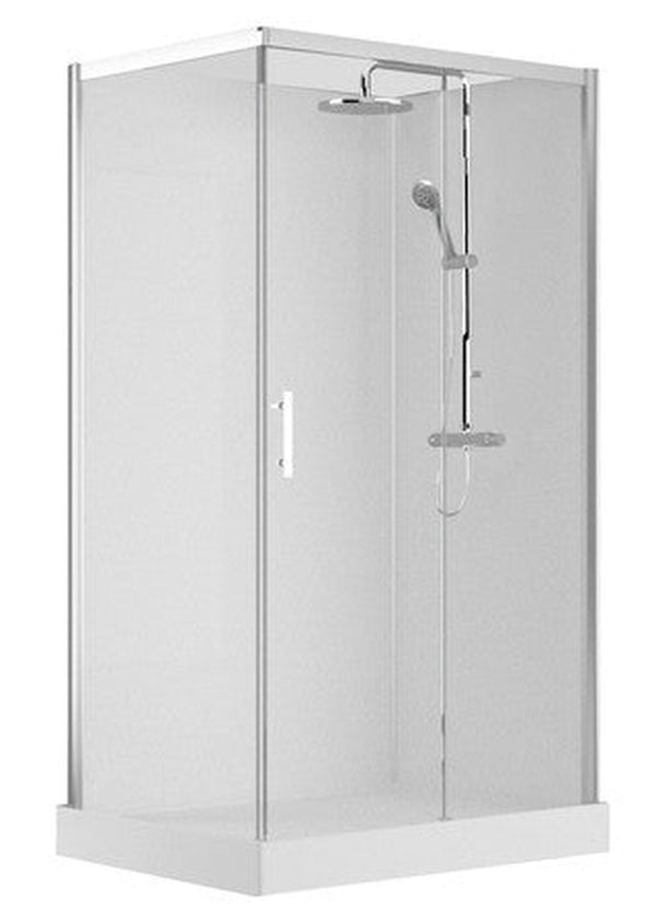 Van Marcke Vidrio cabine de douche à droite 1200x900mm avec porte coulissante