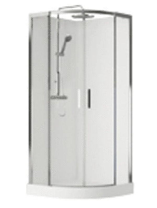 Van Marcke Vidrio cabine de douche quart de ronde 900x900mm avec 2 portes