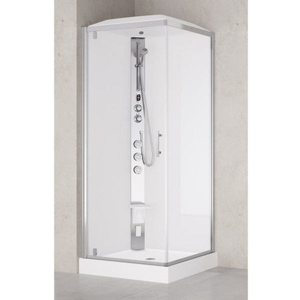 Van Marcke Vidrio Hammam cabine douche carré 900x900x2130mm 1 porte pivotante
