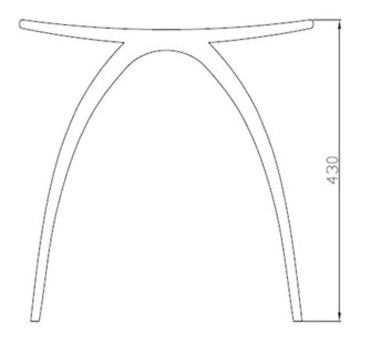 Van Marcke Sano mineral composite freestanding stool H430mm white