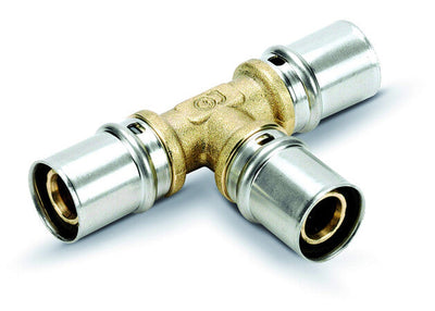 SYSTEMPEX Té réduit tube alu raccord à sertir 40-20-40
