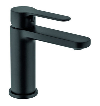 Nero levier unique mélangeur de lavabo sans vidage noir mat