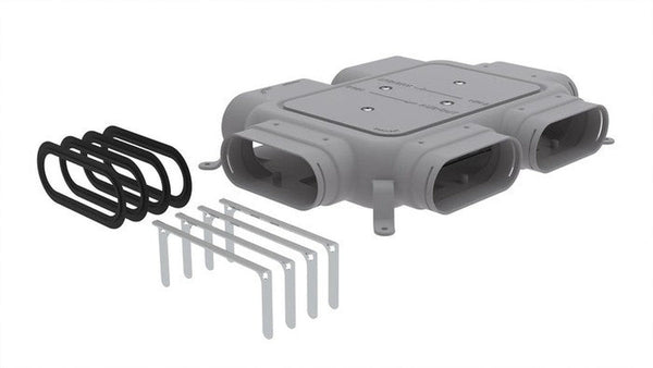 Zehnder ComfoFlat caisson de distribution 51-4 avec 4 raccordements