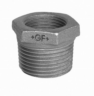 Galvanized steel threaded reducing coupling