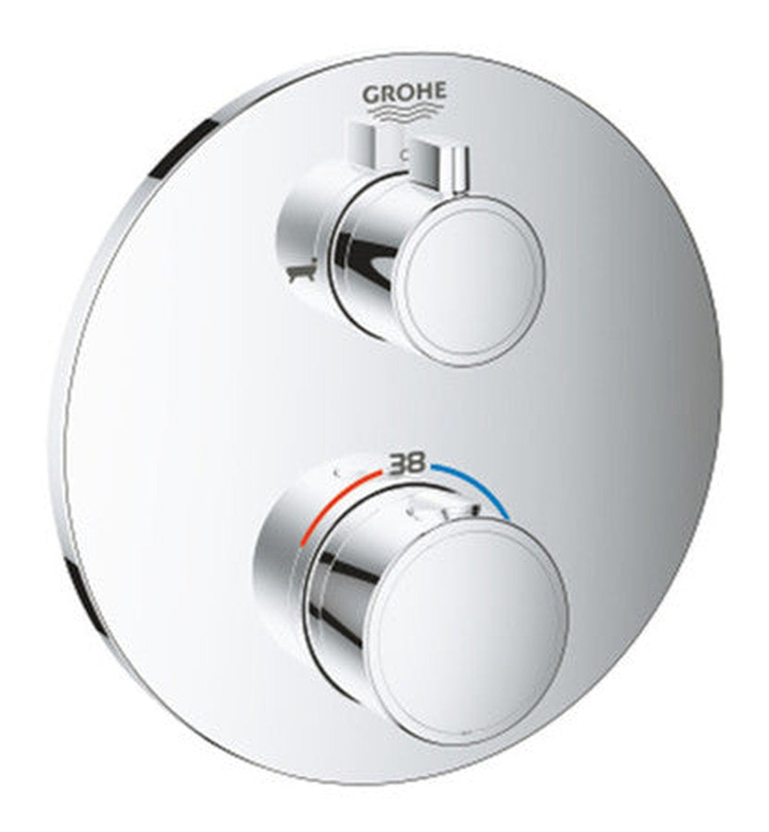Mitigeur encastrable bain 2 sorties rond Grohtherm