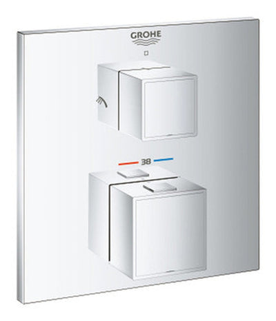 Grohe Grohtherm Cube set de finition mitigeur douche 2 sorties