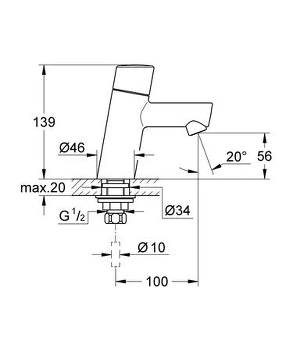 Robinet eau froide Grohe Concetto