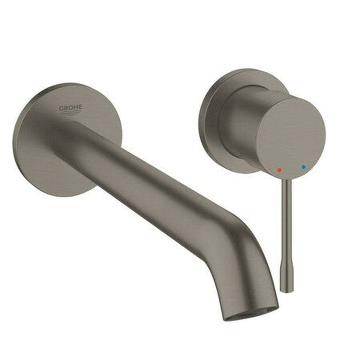 Grohe Essence 2-Hole Basin Mixer - Brushed Graphite
