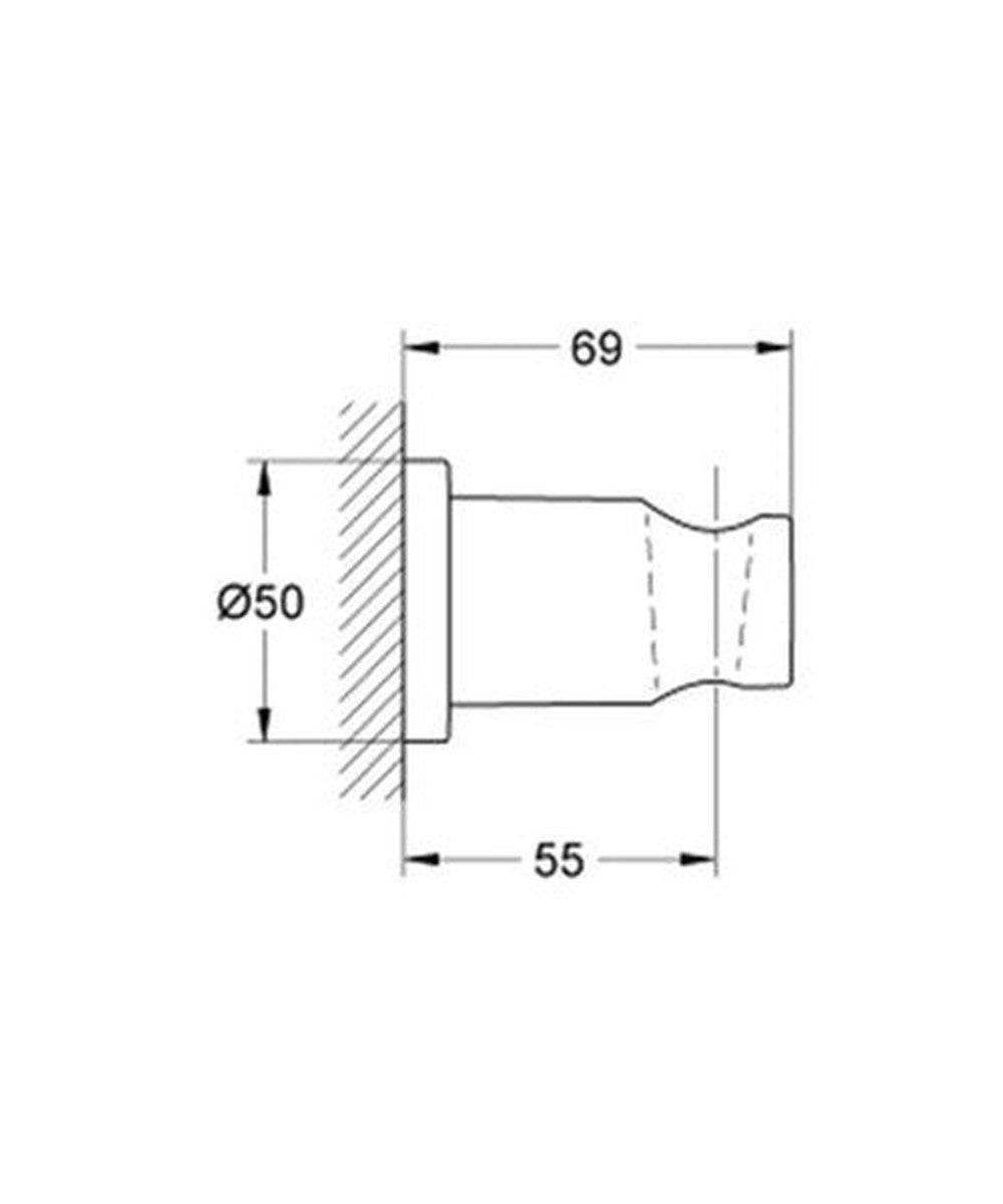 Grohe Rainshower Shower Holder - SuperSteel