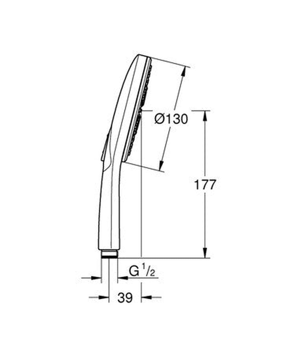 Douchette à main Grohe Rainshower SmartActive 130