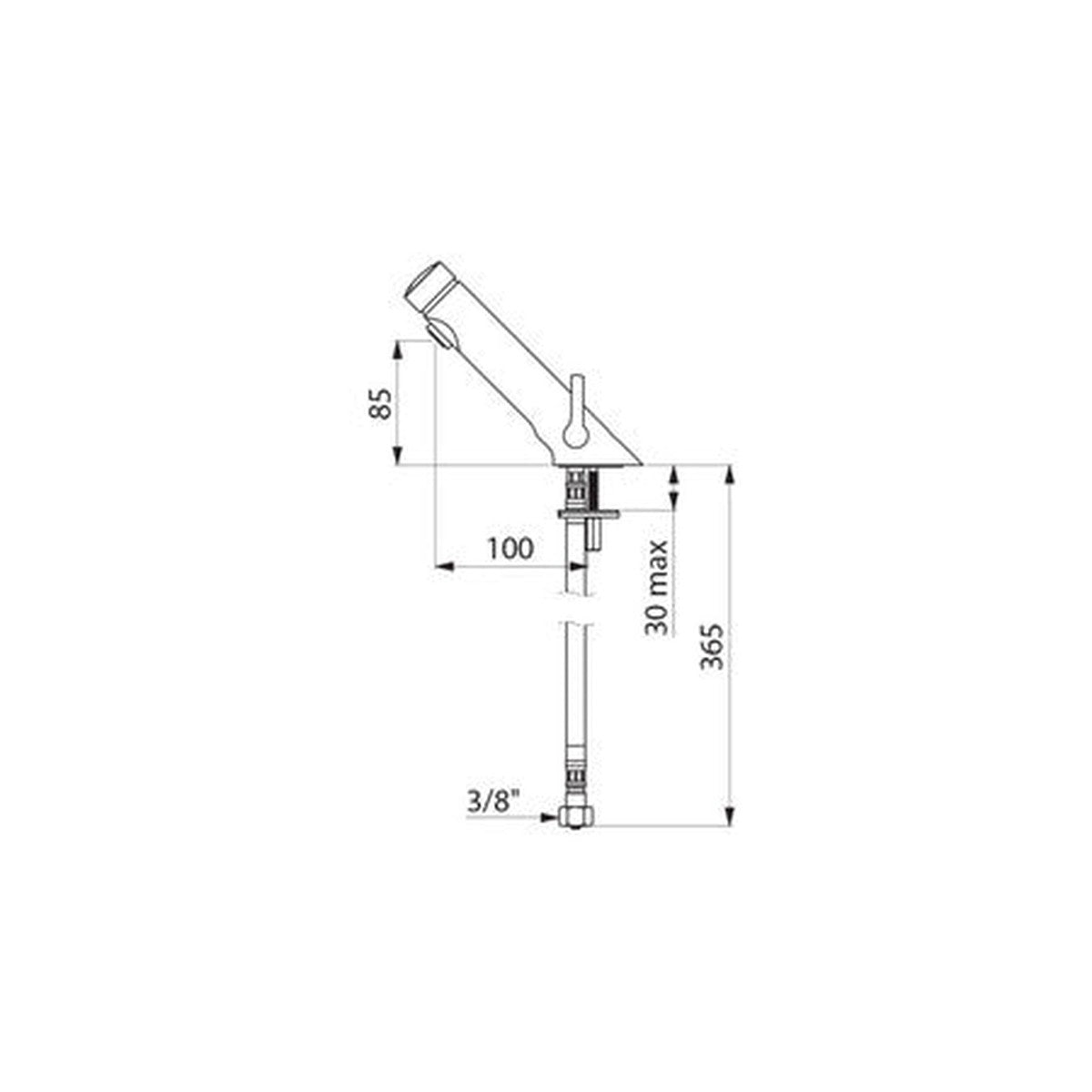 Delabie Temposoft Mix 2 Timed Basin Mixer