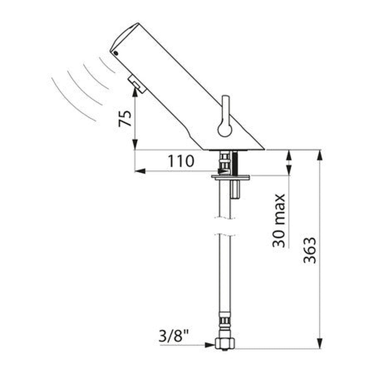 Delabie Tempomatic Mix 4 Electronic Basin Mixer