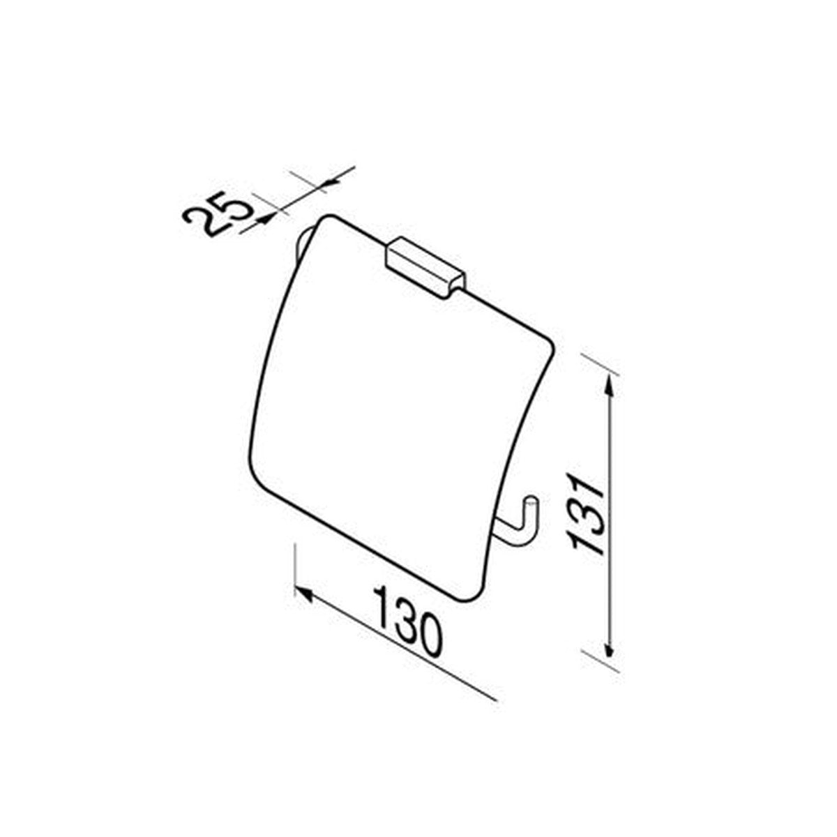 Toilet roll holder with chrome cover - Geesa AIM