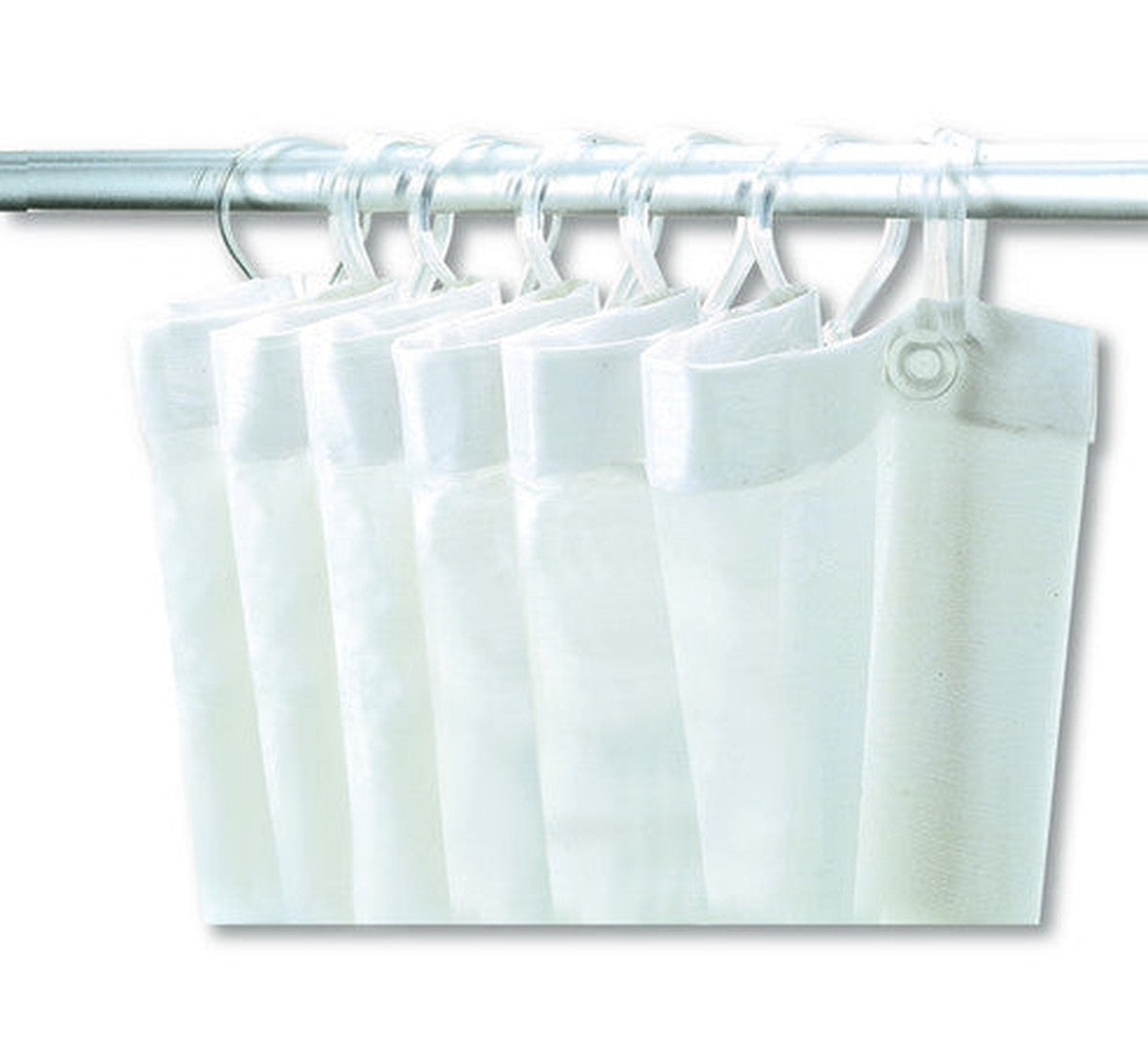 Rideau de douche PVC blanc Delabie 120x200 cm