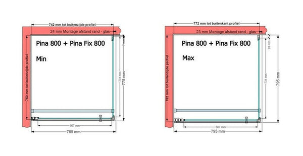 Van Marcke Pina porte pivotante 900x2000mm blanc mat