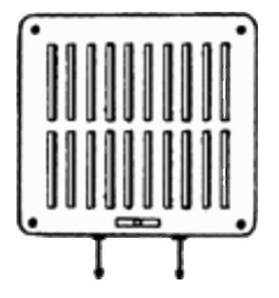Grillevent 25X20 W/C+TOUW
