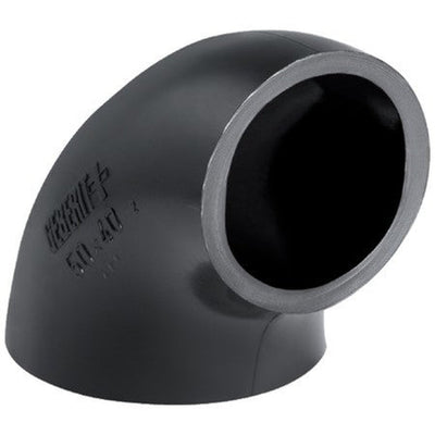 Gereduceerde bocht 90° PE Geberit 50x40 mm