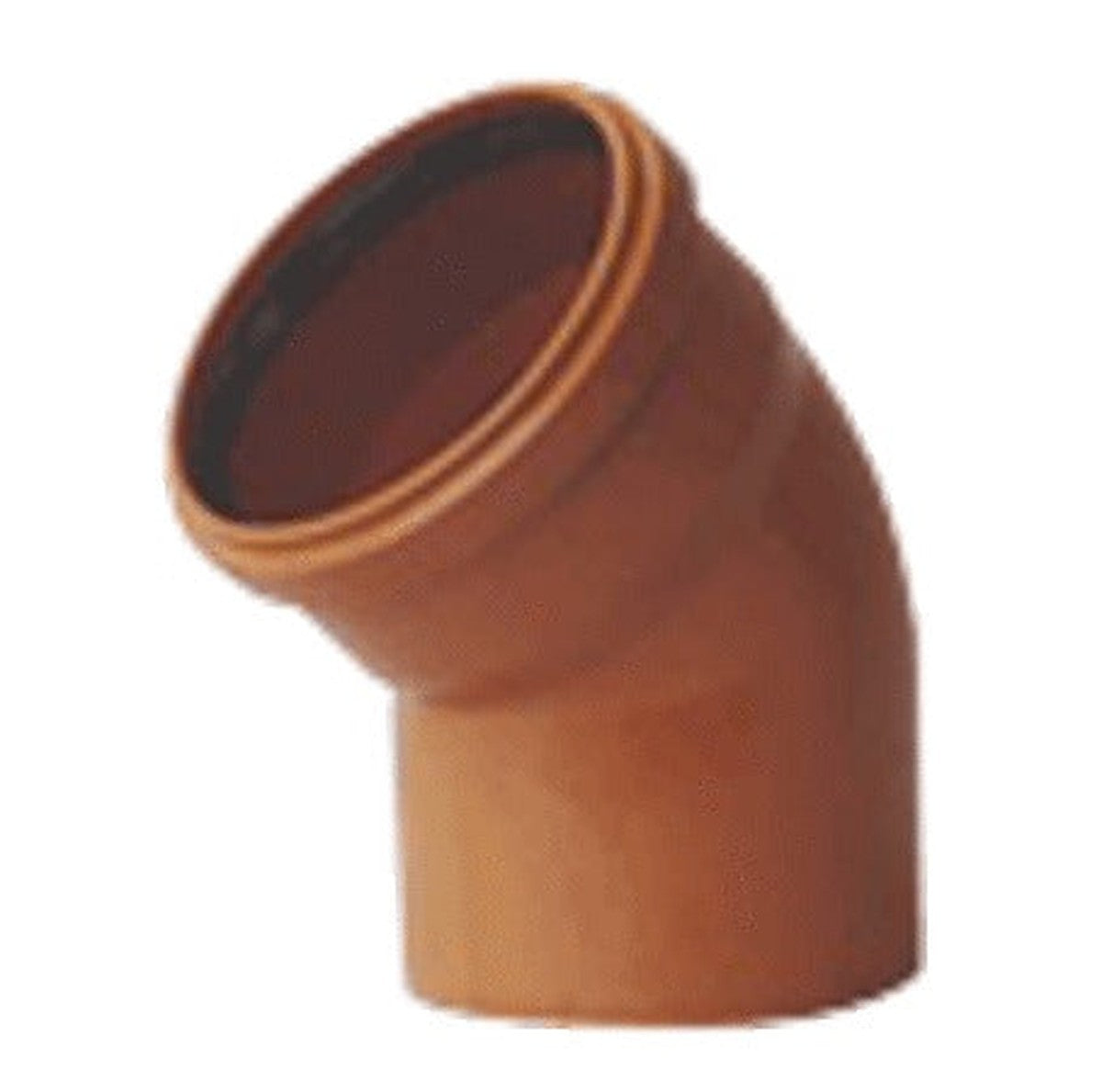 Coude PVC 45° 110 mm marron pour évacuation
