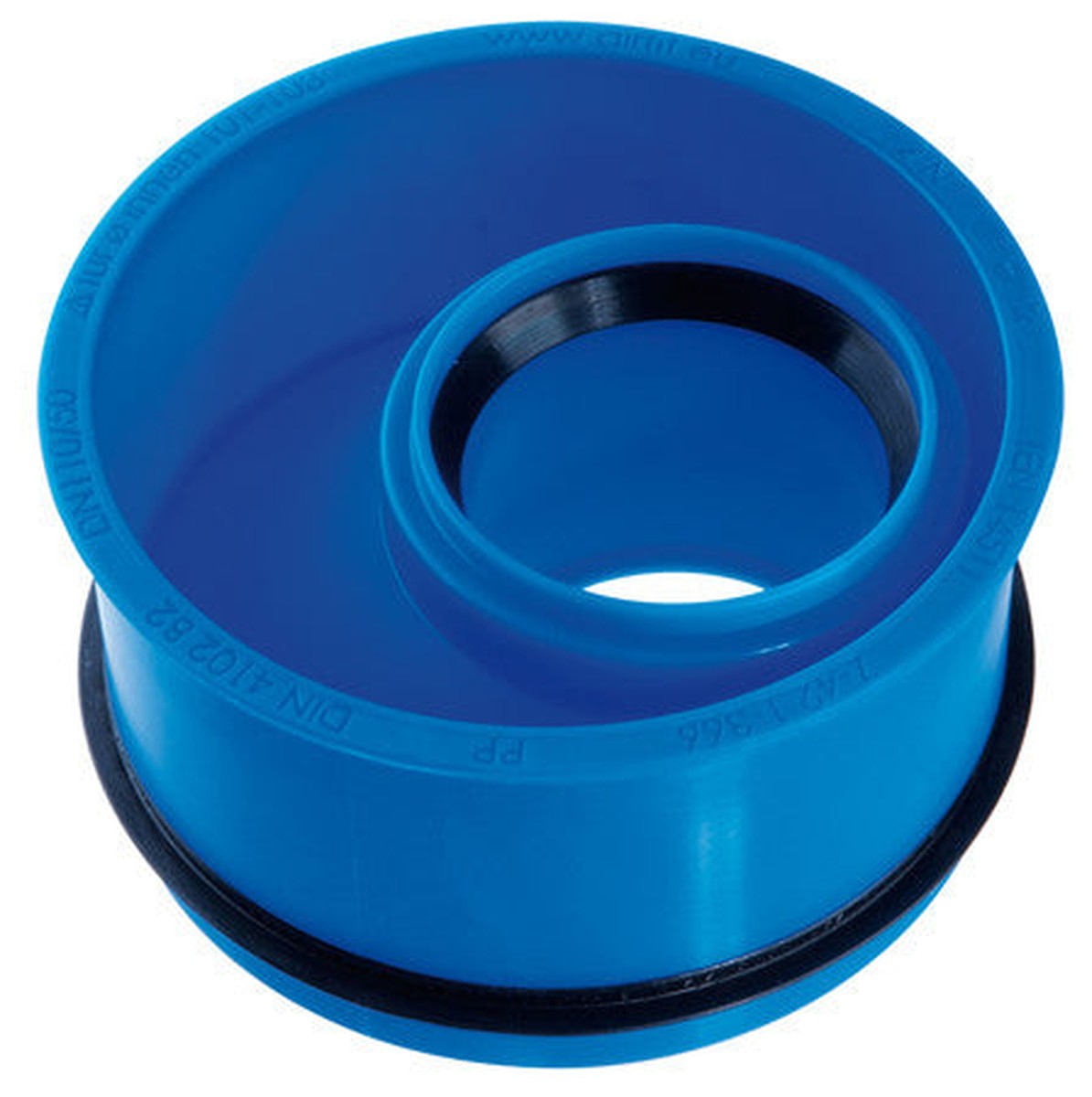 Excentrische PP-aansluiting blauw 108 x 50 mm - Airfit