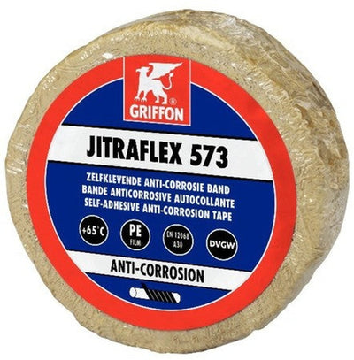 Griffon Jitraflex 573 ruban adhésif anticorrosion gris clair B 10cm rouleau 10 m