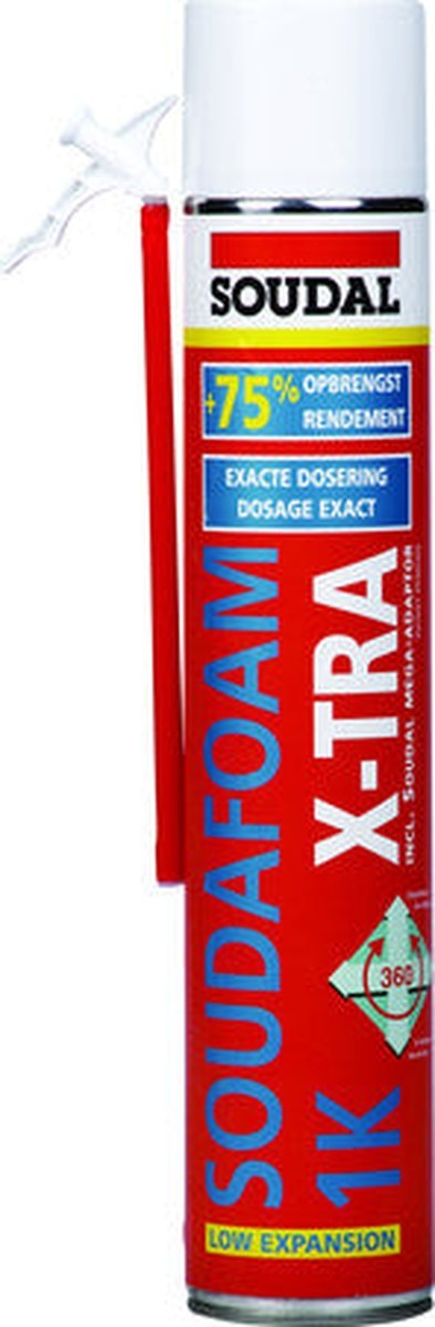 Soudal Soudafoam 1K X-tra mousse de polyuréthane monocomposant auto-expansible