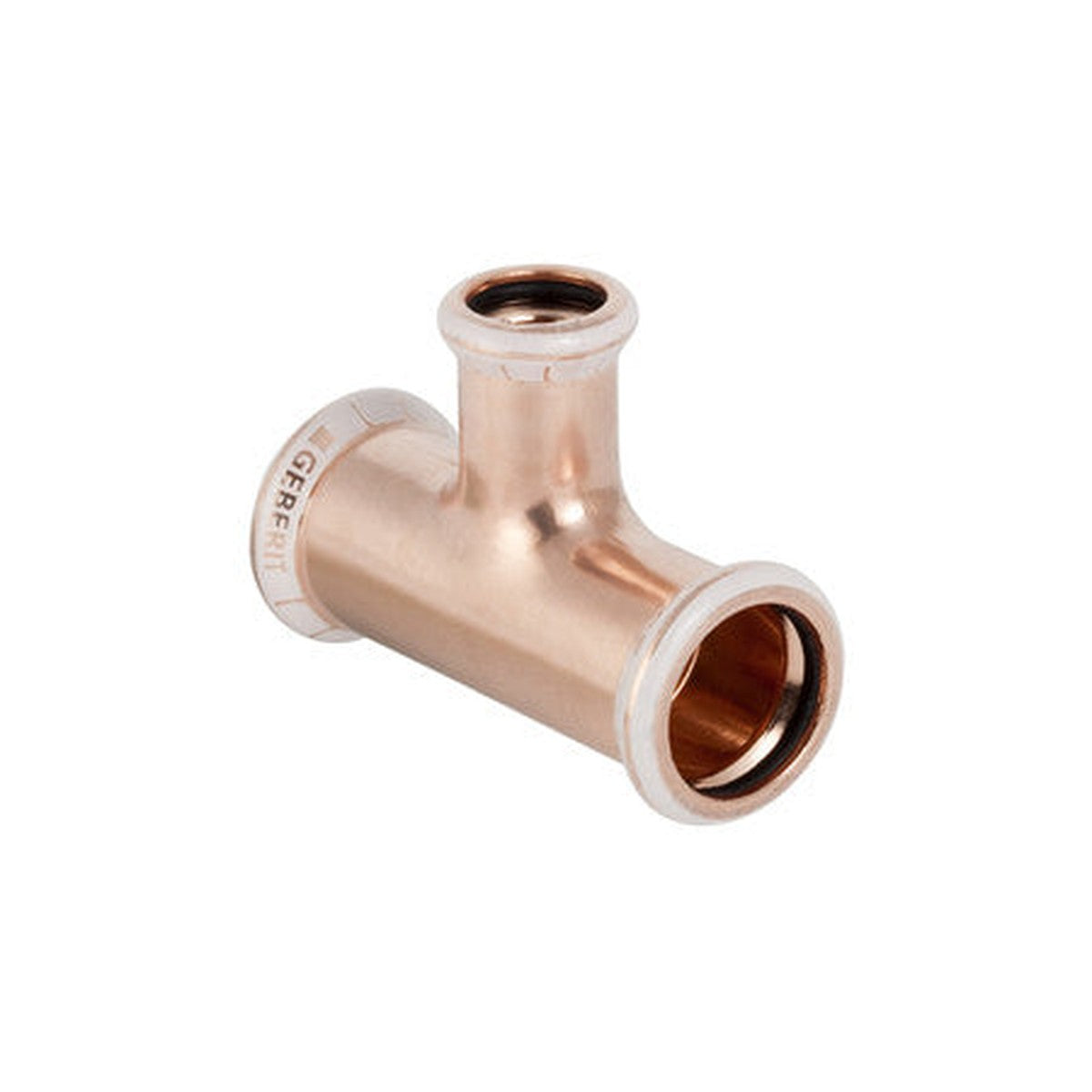 Copper press-fit reducing tee 18x15x15 mm