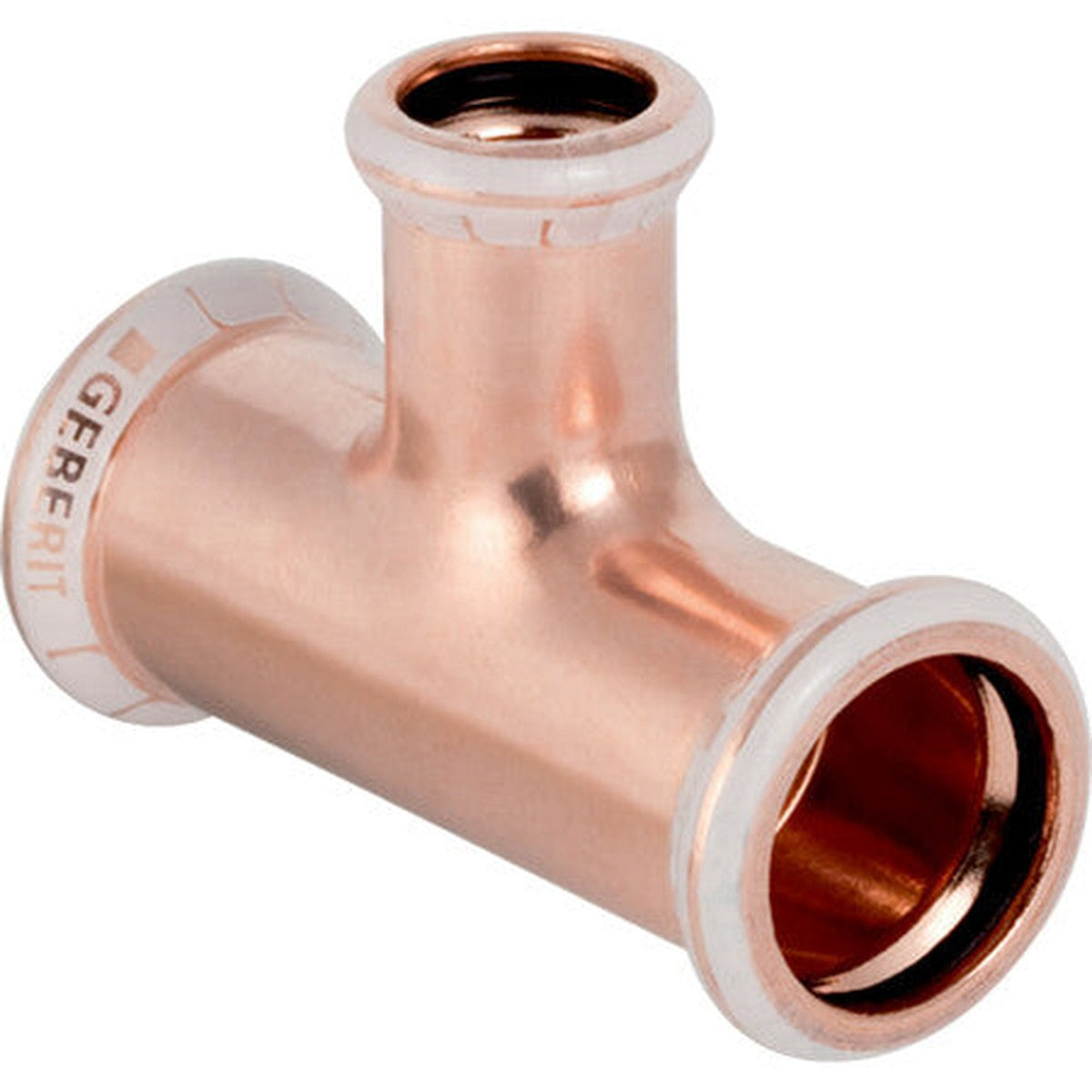 Copper press-fit reducing tee 18x15x15 mm