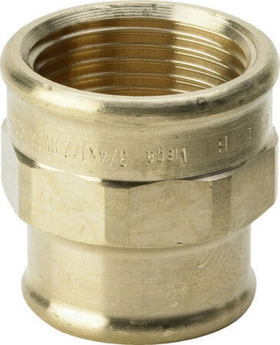 Viega manchon de réduction bronze 4/4"F x 1/2"F