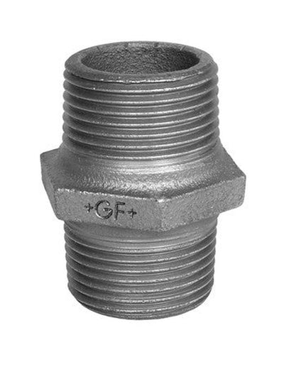 3" Double Threaded Nipple - Georg Fischer